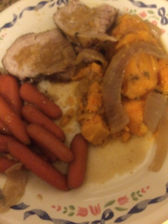 A picture of Slow Cooker Savory Sweet Pork Roast.