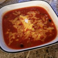 A picture of Crockpot Taco Soup.