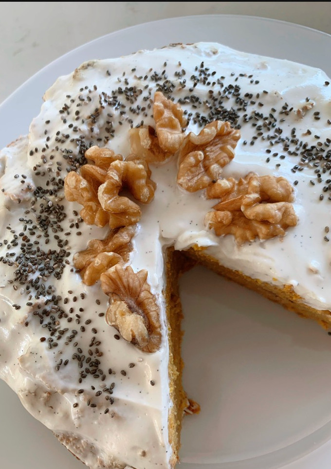 Una foto de Carrot cake