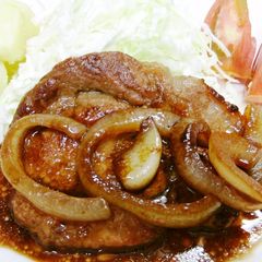 A picture of Sweet and Salty Pork Steak.