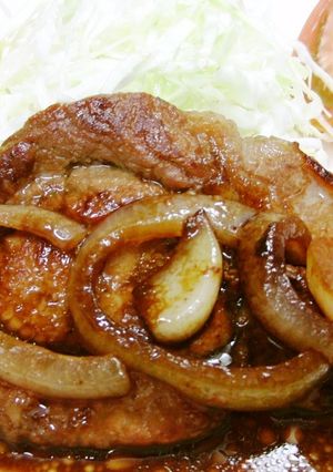 A picture of Sweet and Salty Pork Steak.