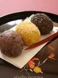 Super Easy Ohagi (Red Bean, Kinako, and Black Sesame)