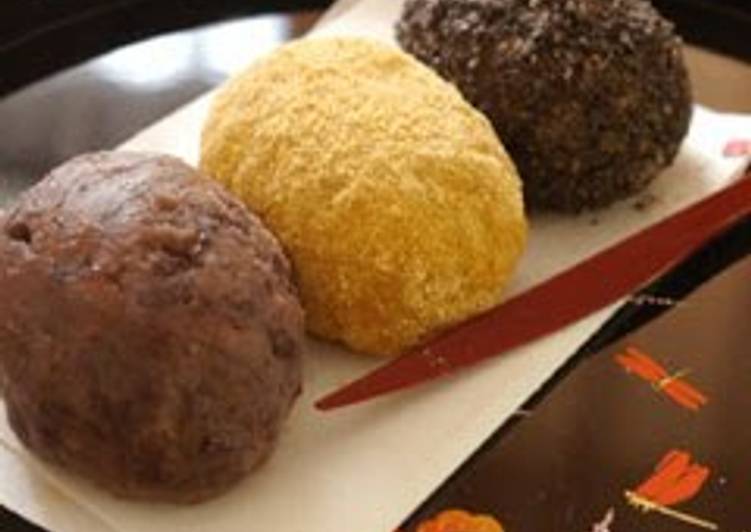 Step-by-Step Guide to Make Homemade Super Easy Ohagi (Red Bean, Kinako, and Black Sesame)