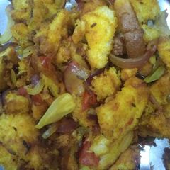 A picture of Bread poha.