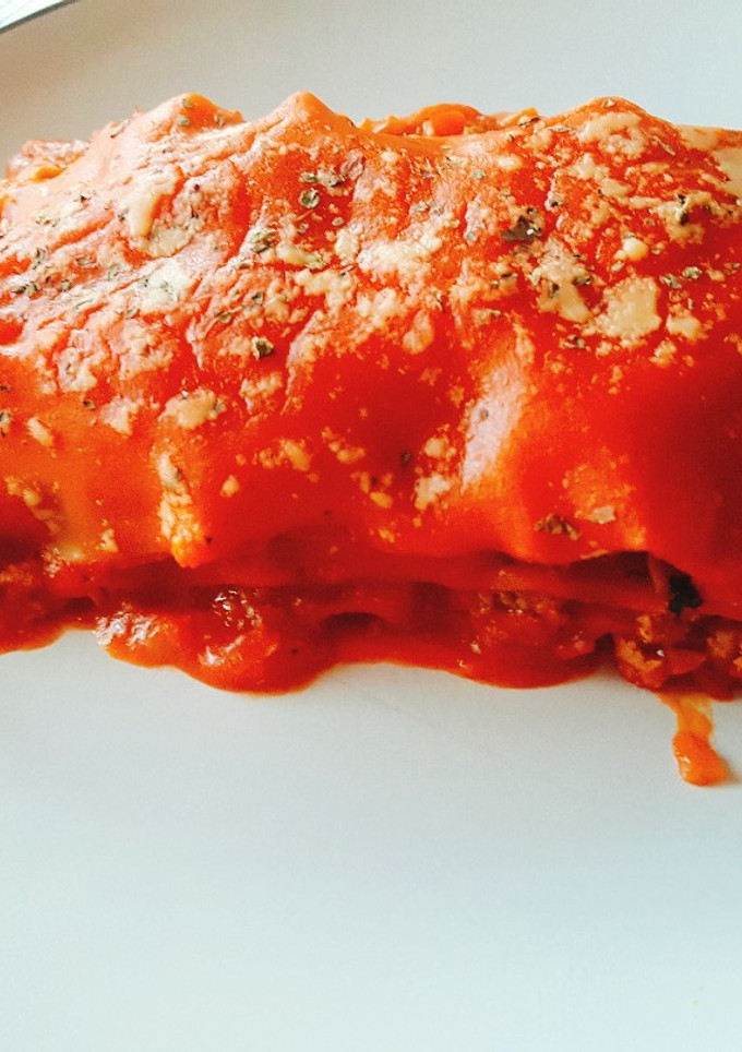 Una foto de Lasaña vegana