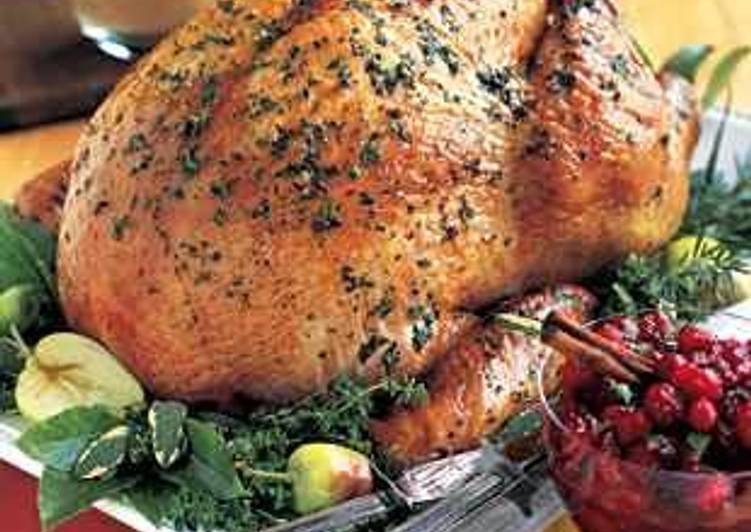 Steps to Make Homemade Herb - Roasted Turkey