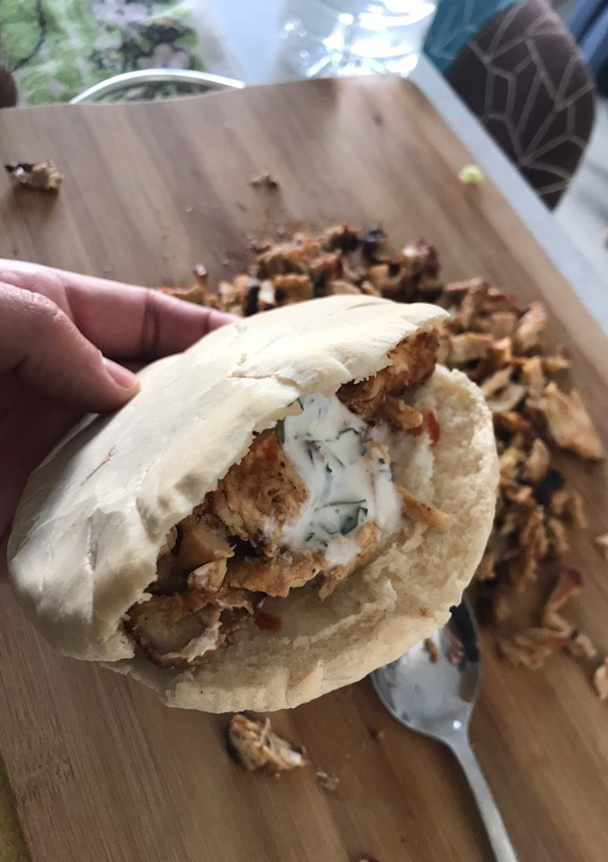 Una foto de Kebab de pollo, receta David Muñoz