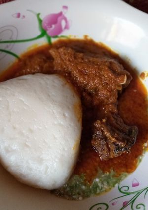 A picture of Semovita meal.