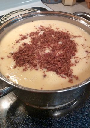 A picture of Cheesy Bacon Potato Soup.
