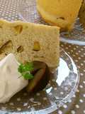 Chiffon Cake with Chestnuts Simmered in Their Inner Skins