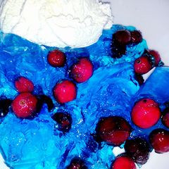 A picture of 4th of July JELLO.