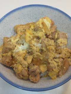 A picture of Easy Chicken and Egg Rice Bowl with a Skillet.