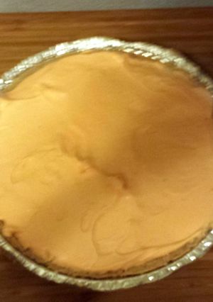 A picture of Orange kool-aid no bake cheesecake.