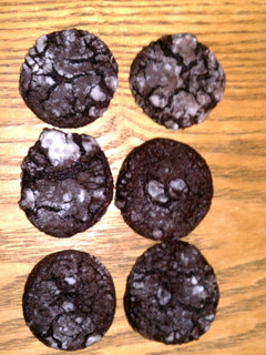 A picture of Chocolate Gooey Butter Cookies.