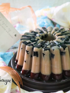 Foto resep Pudding Cappucino Cincau layer Coklat