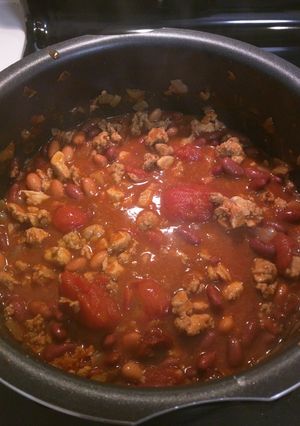 A picture of Turkey-Chicken Chili.