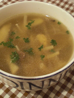 A picture of My Simple Mushroom Soup.