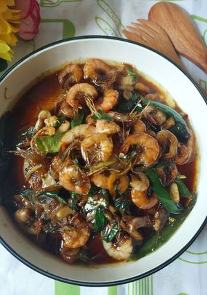 Foto resep Udang Saus Tiram