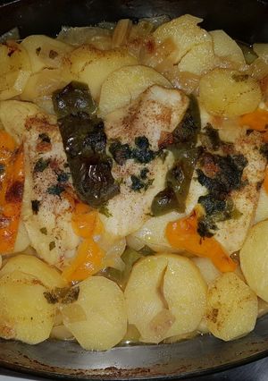 A picture of Tajine of fish.