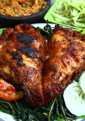 Foto resep Ayam bakar pedas