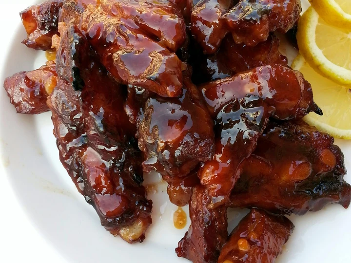 Easy Way Make Recipe Baked Pork Belly In Chinese BBQ Sauce that is So Delicious, So Delicious}