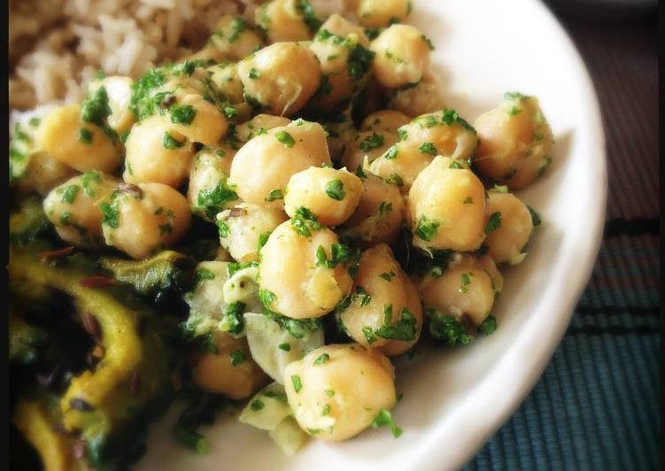 Chickpeas Cooked in Coconut Cream