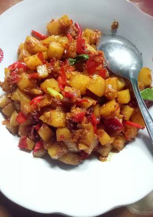 Foto resep Sambal goreng kentang pedas