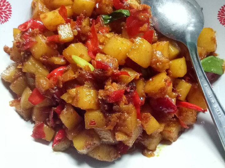 Resep Sambal goreng kentang pedas Anti Gagal