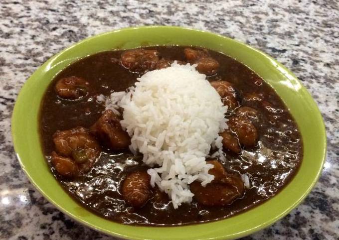 Abigaile's Étouffée served with rice