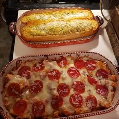 A picture of Pizza rigatoni dish.