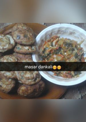 A picture of Masar dankali da souce din hanta.