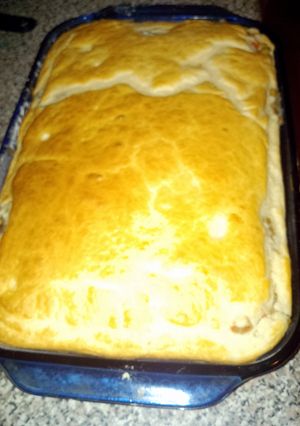 A picture of chicken pot pie.