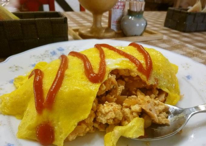 Recipe of Homemade Low-Carb Diet Omurice