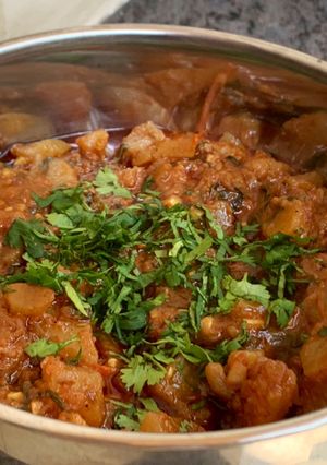 A picture of Aloo Lauki or methi ki sabzi👌🏻.