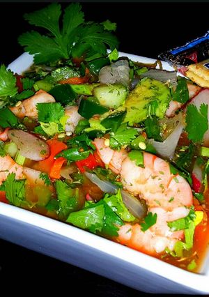 A picture of Mike's Shrimp Cocktail.