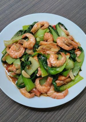 Foto resep Tumis Udang Pakcoy