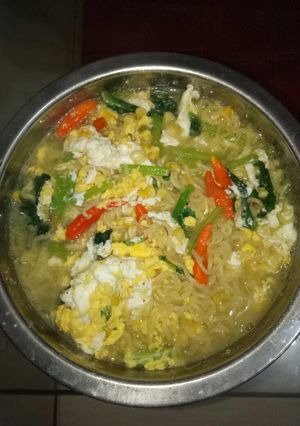Foto resep Mi telur jayur (jagung sayur)