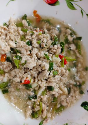 รูปของ หมูสับต้มน้ำปลา