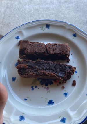 Una foto de BROWNIE súper esponjoso y denso