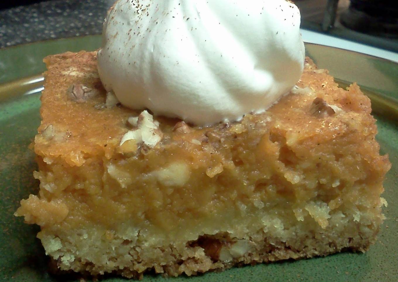 Pumpkin pie cake squares