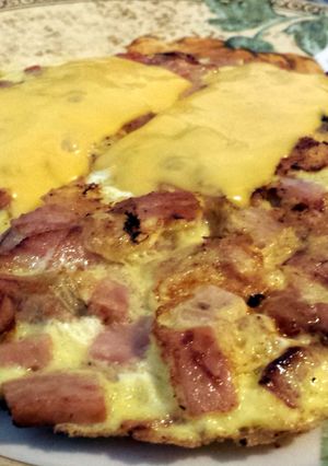 A picture of Elisa's Extra Meaty Tortilla.