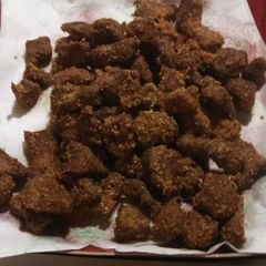 A picture of Deep fried venison.
