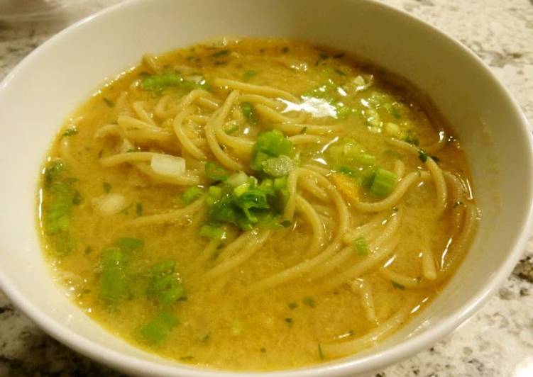 Steps to Make Homemade Miso Ramen Soup