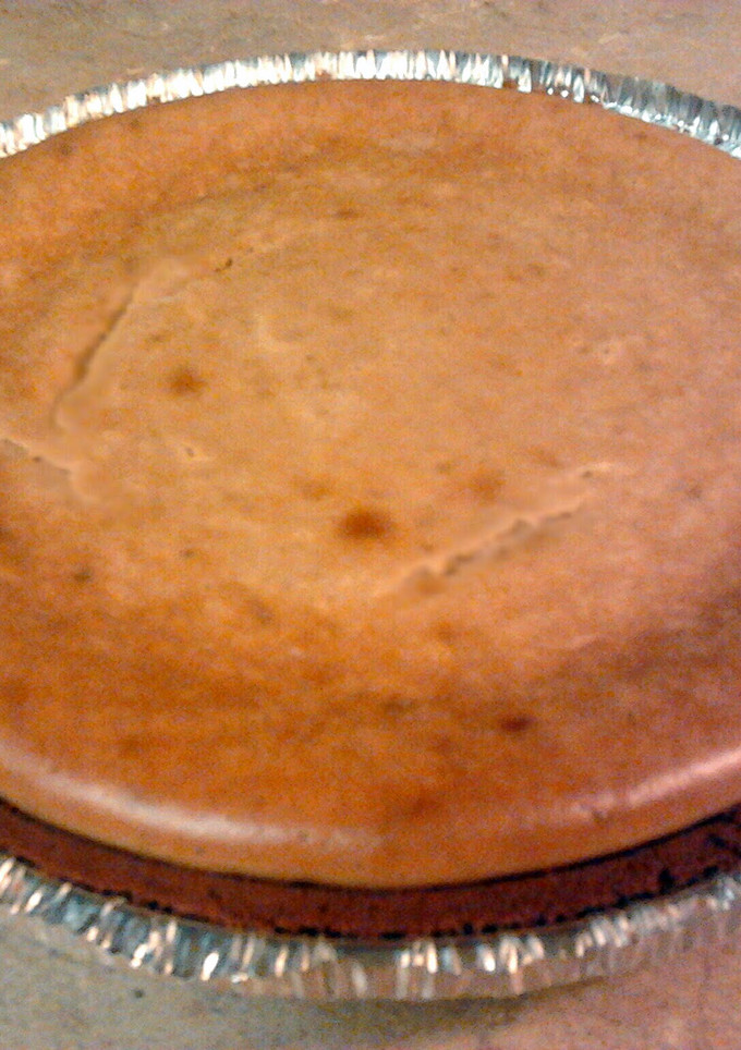 A picture of Salted Caramel Mocha Cheesecake.