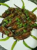 Stuffed Achari Eggplant with Chickpea Flour