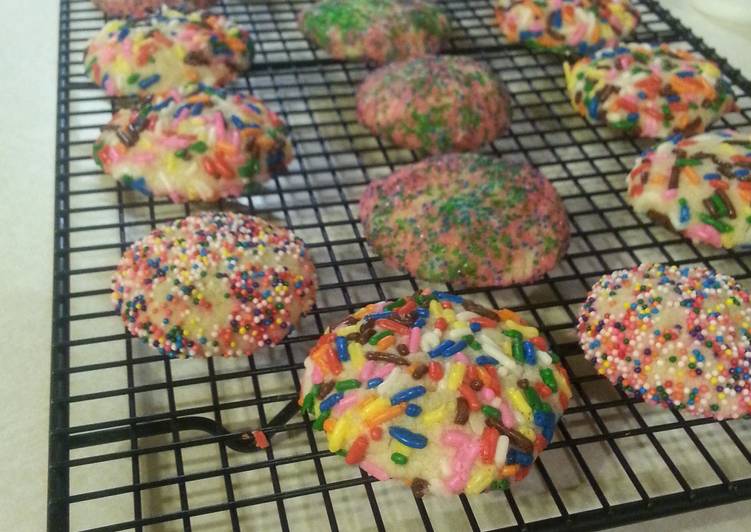 Recipe of Any-night-of-the-week Vanilla Sugar Cookies with Sprinkles