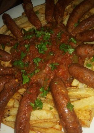 صورة لوصفة مرڨاز بالصوص والفريت