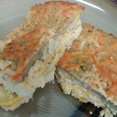 A picture of Crusted Cheesy Squash Casserole.