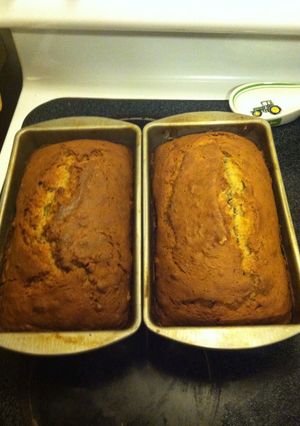 A picture of Aunt Martha's Banana Bread.