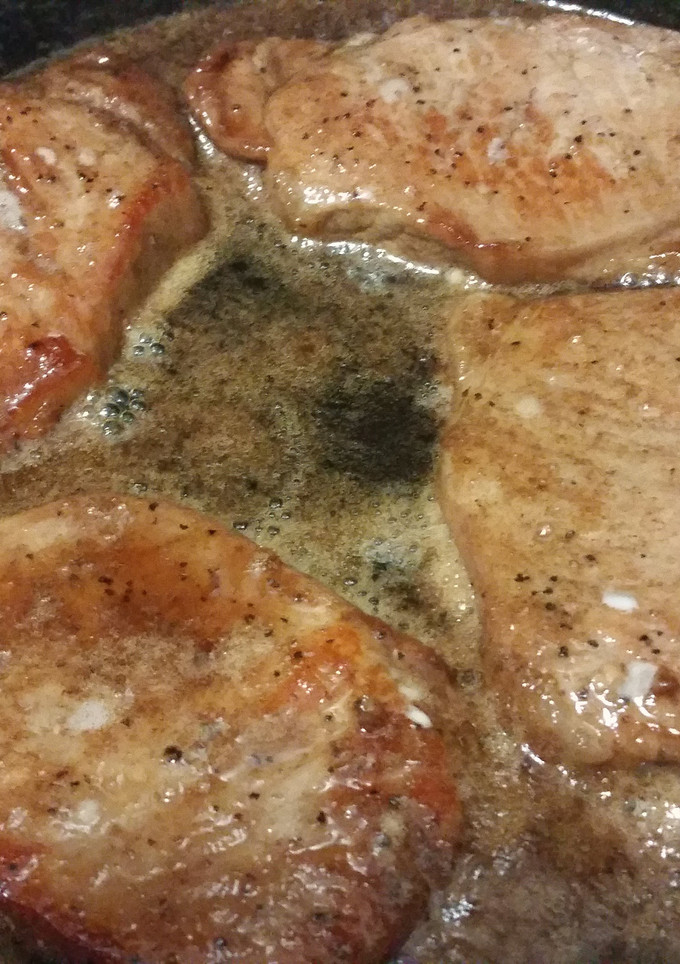 A picture of Maple Glazed Pork Chops.